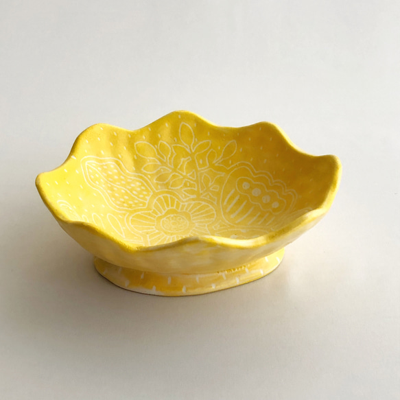 『carving mini bowl』 - yellow A-