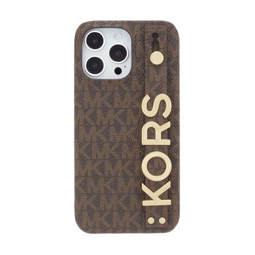 MICHAEL KORS MKSRBRWWPIP2267 iPhone 14 Pro Max用スマートフォンケース [ Brown ] ブラウン