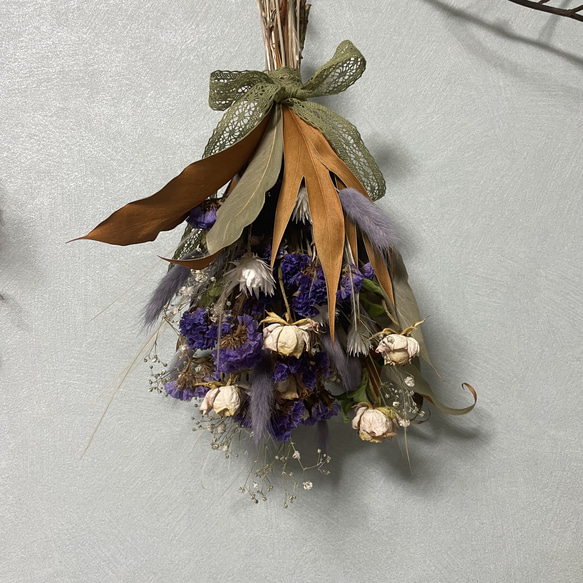 dried flower mini swag