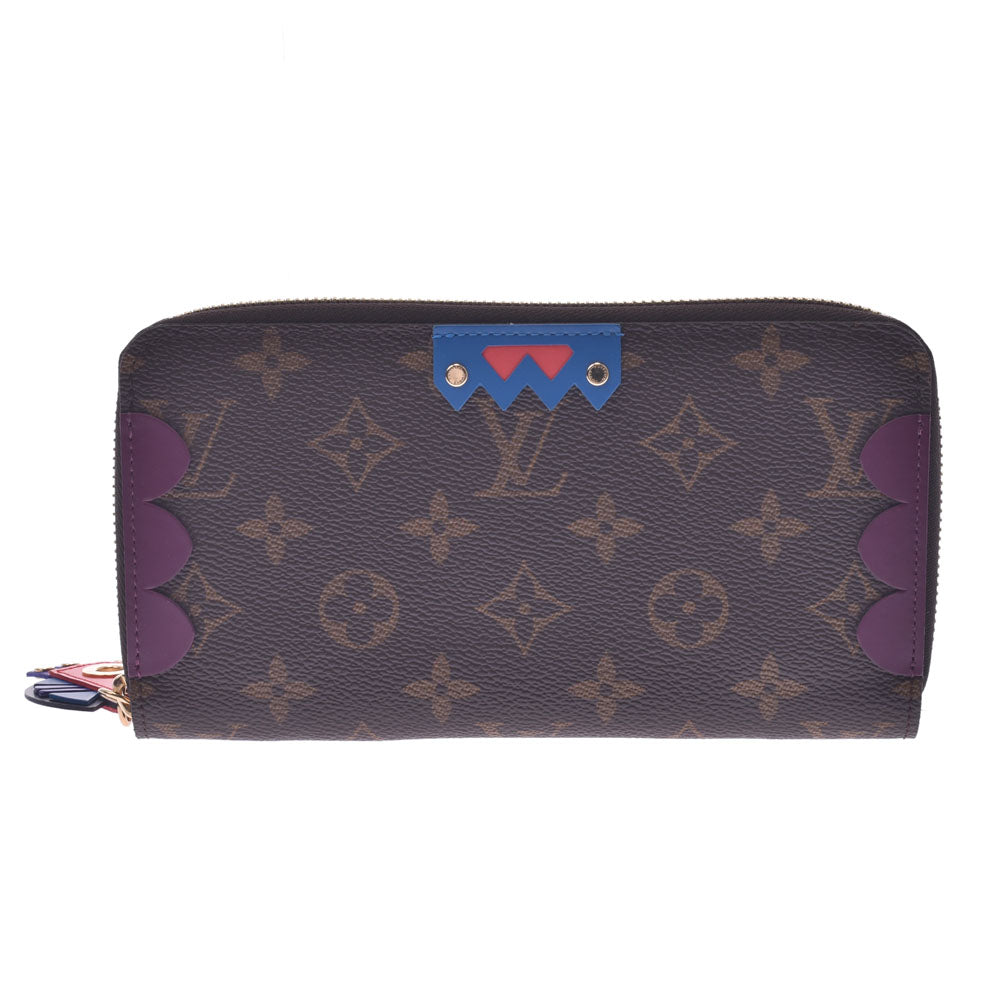 LOUIS VUITTON ルイヴィトン モノグラム トーテム ジッピーウォレット ブラウン M61369 レディース モノグラムキャンバス 長財布 未使用 