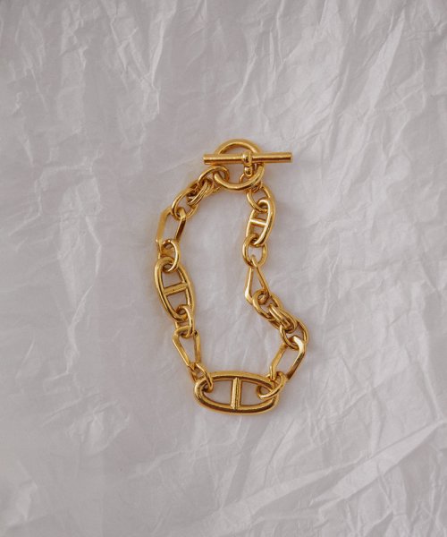 ital.from JUNRed / multi chain link bracelet