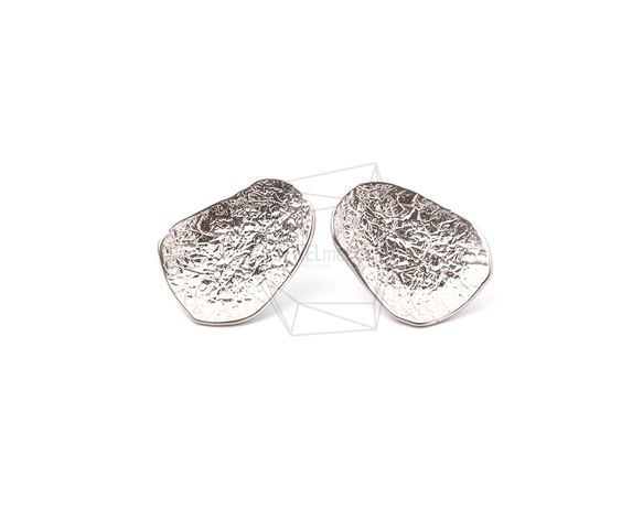 ERG-1122-MR【2個入り】ハンマーカーブピアス,Hammered Curve Post Earrings