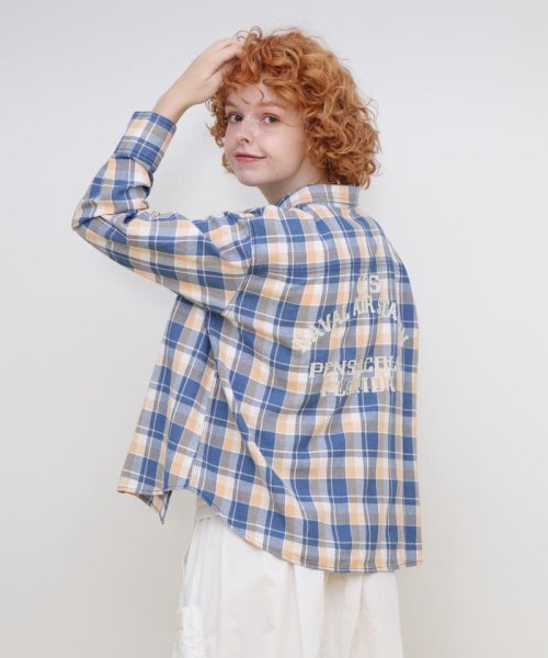 L－L/S INDIGO CHECK SHIRT/インディゴ チェック シャツ