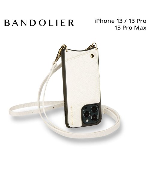 BANDOLIER バンドリヤー スマホ ストラップ スマホショルダー ケース スマホケース 携帯 スマホケース 携帯 ショルダー アイフォン エマ アイボリー