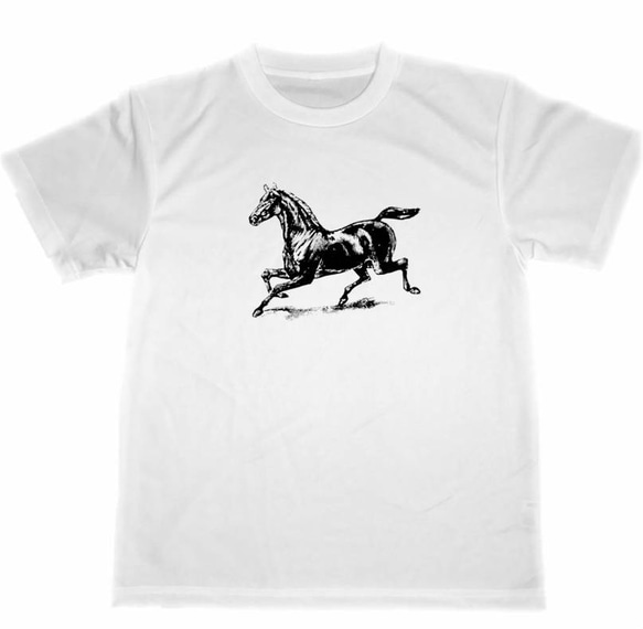 馬　ドライ　Tシャツ　２　競馬　乗馬　ウマ　グッズ　午年　干支　サラブレッド