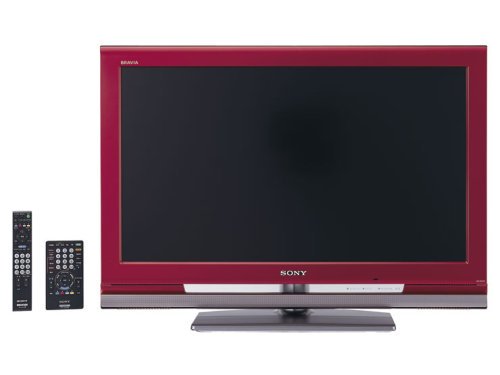 SONY 32V型 ハイビジョン 液晶テレビ レッド BRAVIA KDL-32J1-R【中古品】