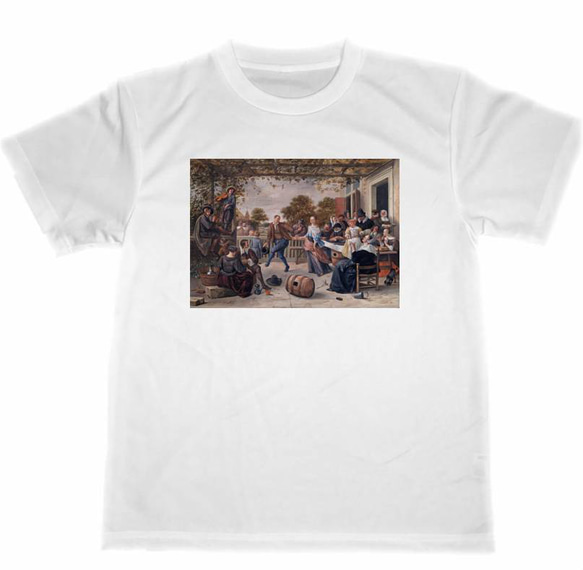 ヤン・ステーン　ドライ　Tシャツ　名画　絵画　グッズ　美術　アート