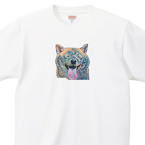 柴犬 黒柴 Tシャツ 秋田犬 イラスト 写真 印刷 【名入れOK】 プリント tシャツ かわいい2