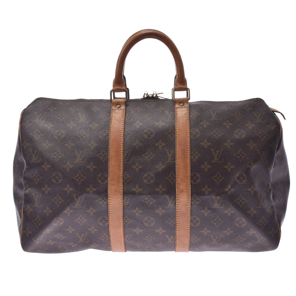 LOUIS VUITTON ルイヴィトン モノグラム キーポル45 ブラウン M41428 ユニセックス モノグラムキャンバス ボストンバッグ BCランク 中古 