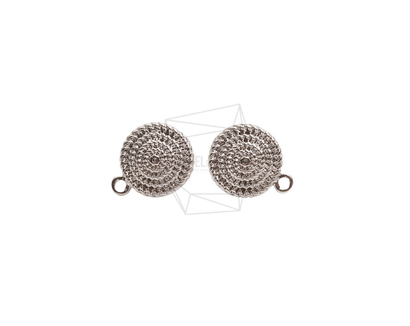 ERG-2482-R【2個入り】ドットサークルピアス,Dotted Circle Earring Post