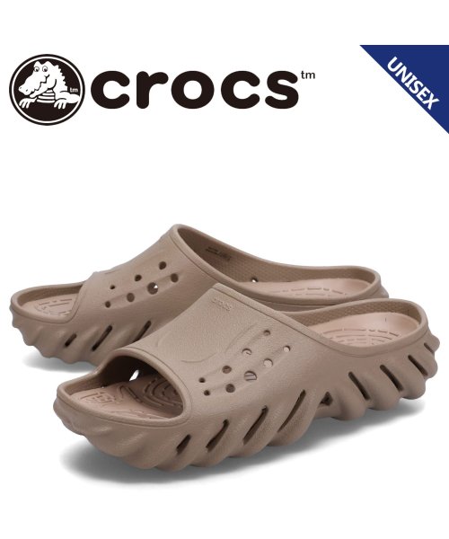 クロックス crocs サンダル エコー スライド メンズ レディース ECHO SLIDE ブラウン 208170－2G9