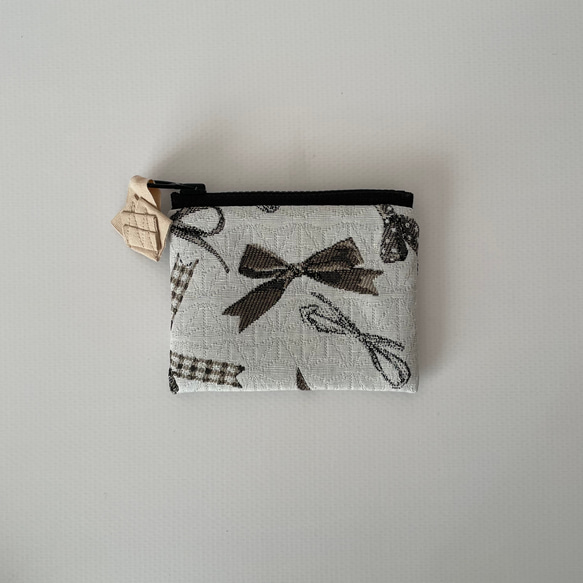 poitto10 スペイン布POUCH HAPPY BOW