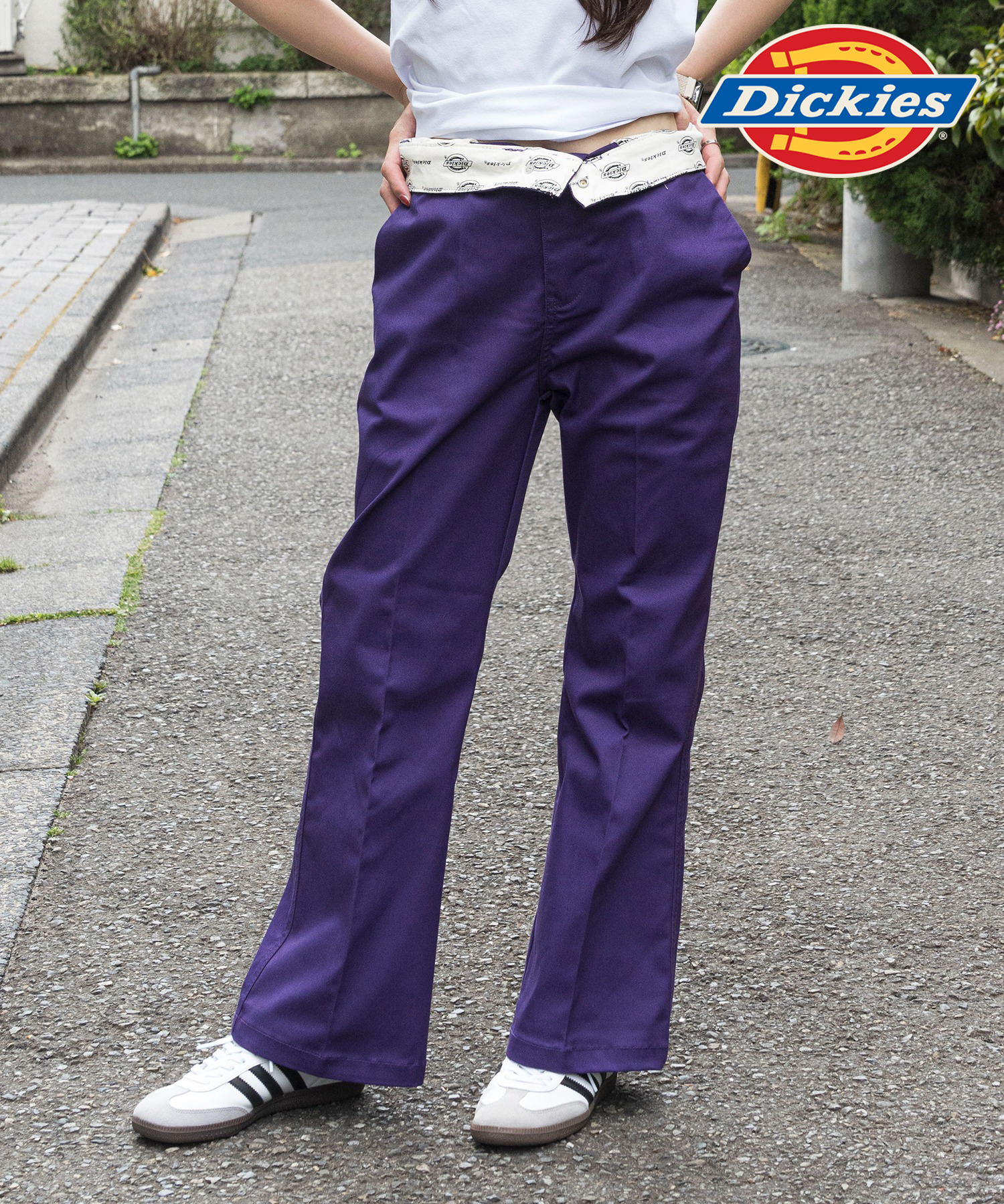 Dickies/【Dickies / ディッキーズ】センタープレス フレアパンツ ロゴ ワークパン･･･