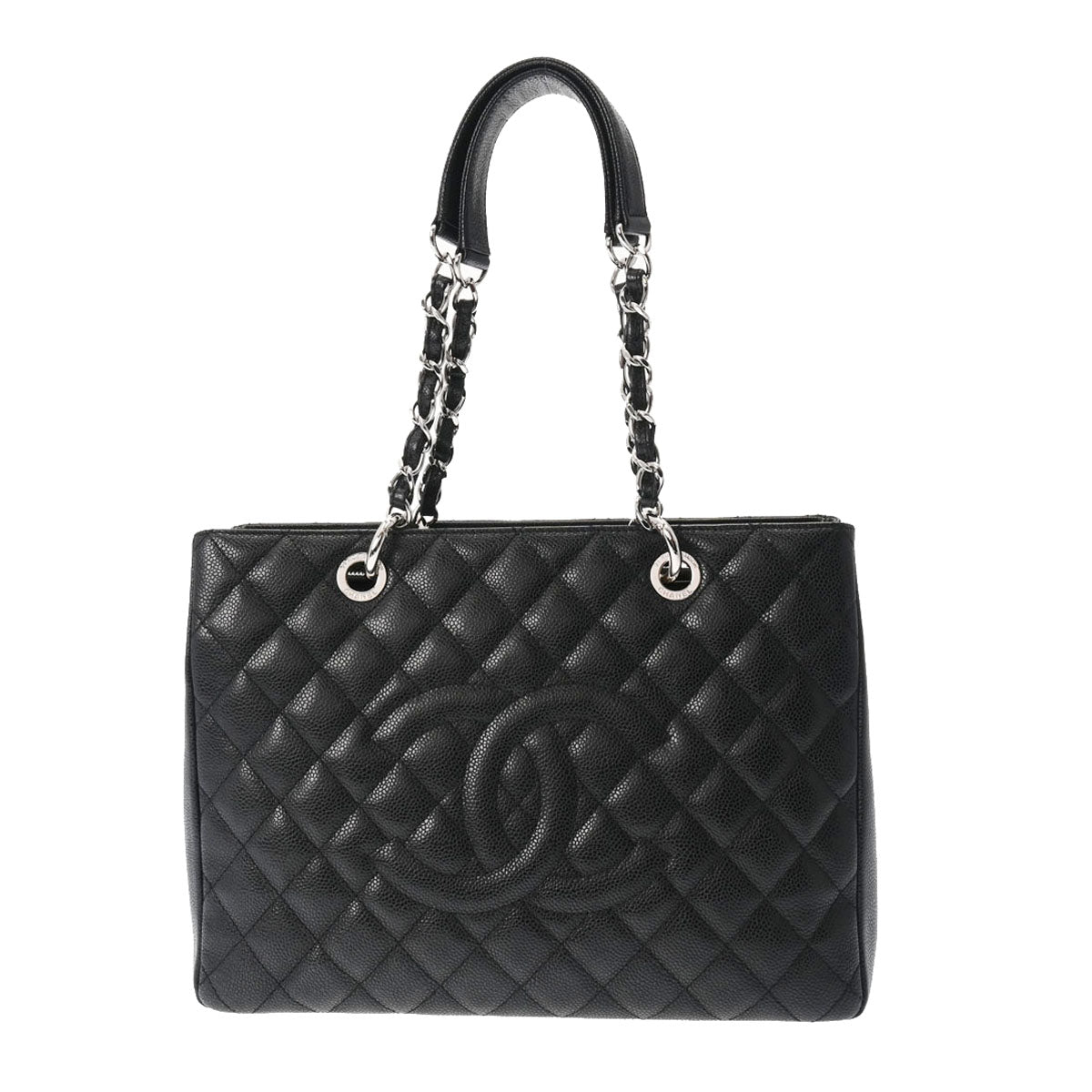 CHANEL シャネル GST グランドショッピングトート 黒 A50995 レディース キャビアスキン トートバッグ Aランク 中古 