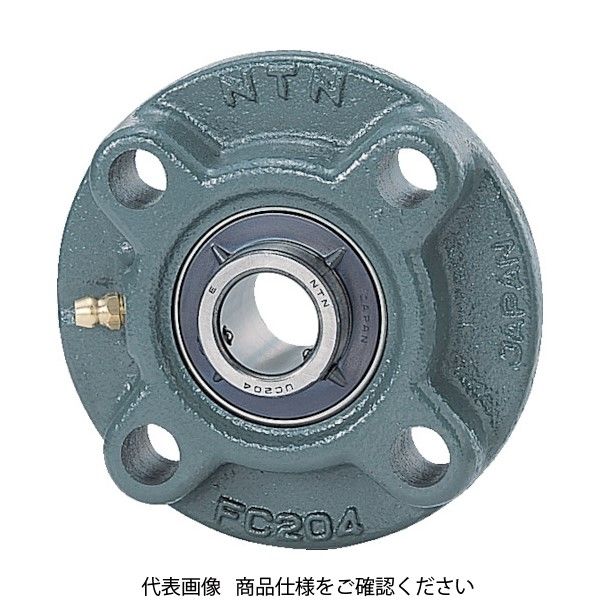 NTN G ベアリングユニット(止めねじ式)軸径60mm全長195mm全高195mm UCFC212D1 1個 214-3208（直送品）