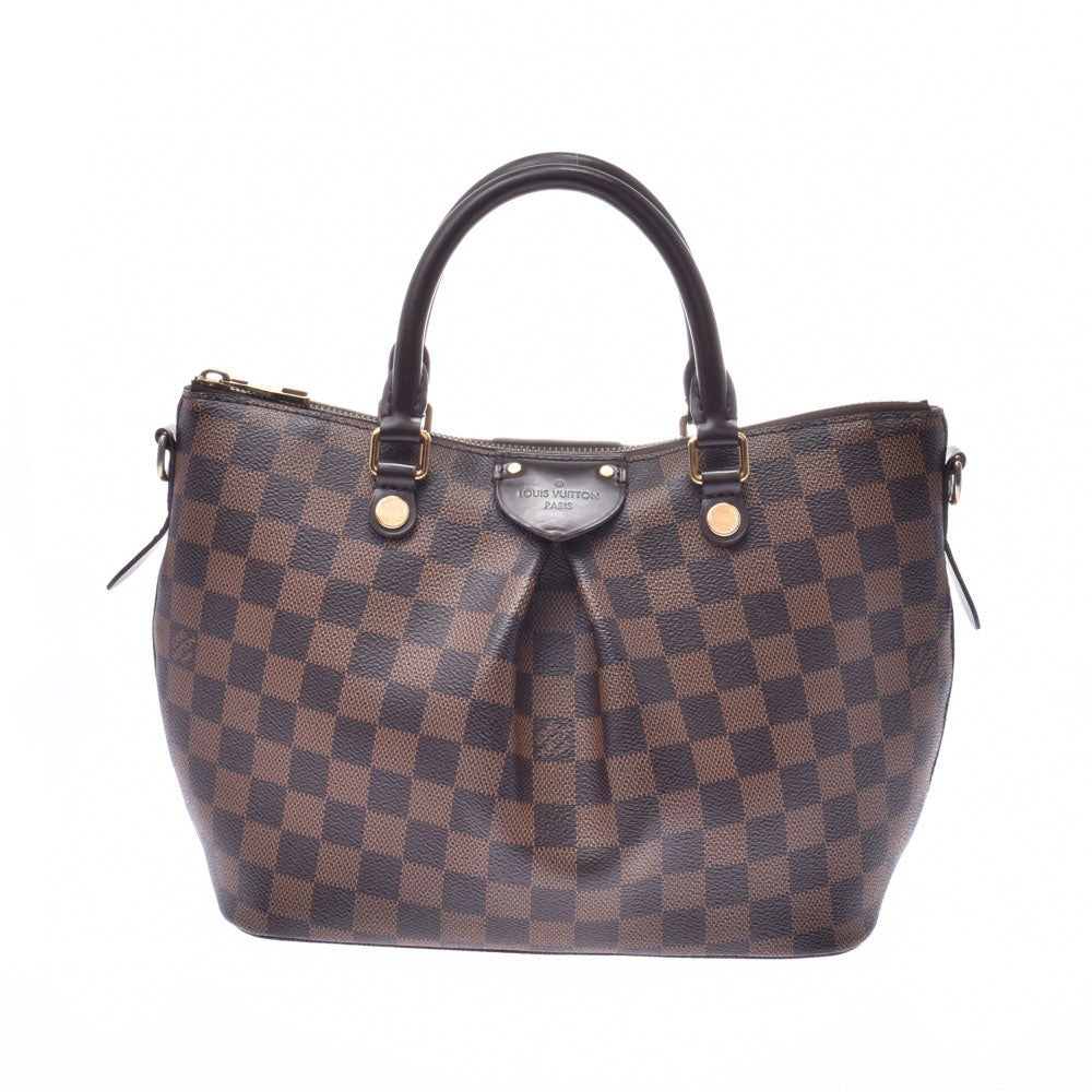 LOUIS VUITTON ルイヴィトン ダミエ シエナPM ブラウン N41545 レディース ダミエキャンバス 2WAYバッグ Bランク 中古 