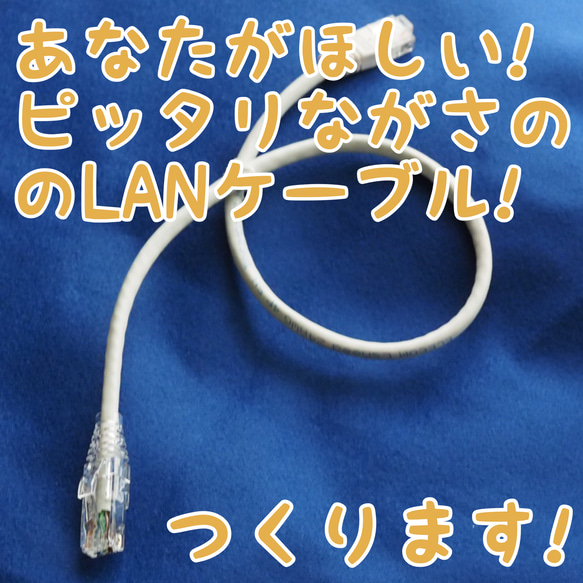 見た目スッキリ！1cmごと！ピッタリ長さのLANケーブル作ります！10cm〜15m　CAT5e、ツメ折れ防止、グレー色