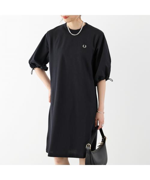 フレッドペリー/FRED PERRY ワンピース GATHERED SLEEVE PIQUE DR･･･