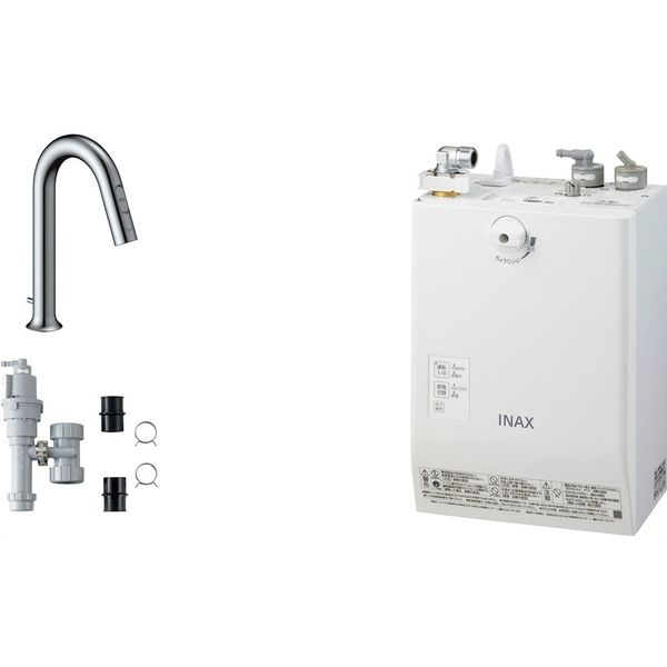 LIXIL 小型電気温水器（ゆプラス）自動水栓一体型壁掛3L セット品 EHMS-CA3ECSD2-311