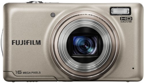 FUJIFILM デジタルカメラ FinePix T400 光学10倍 シャンパンゴールド F FX-T400G【中古品】