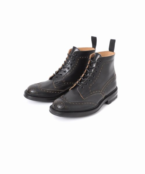 【TRICKERS×JS / トリッカーズ】別注 MALTON－WING TIP BOOT BLK