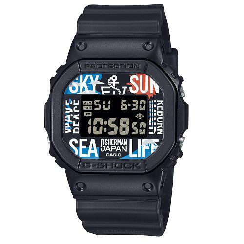 カシオ DW-5600RF24-1JR G-SHOCK 20気圧防水 ELバックライト FISHERMAN JAPANコラボモデル