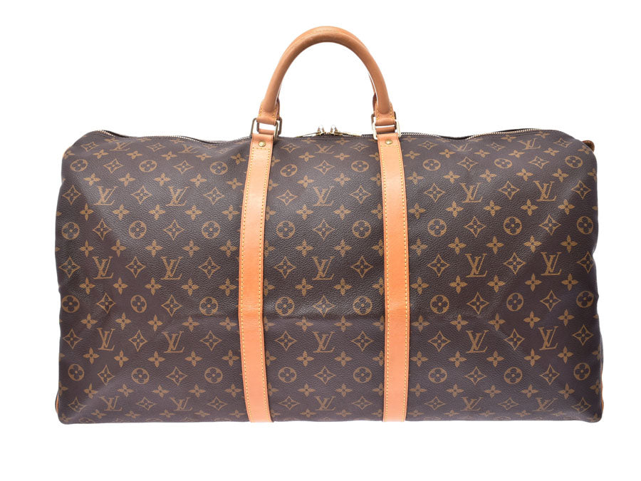 ルイヴィトン モノグラム キーポル60 ブラウン M41422 メンズ レディース 本革 ボストンバッグ Bランク LOUIS VUITTON 中古 