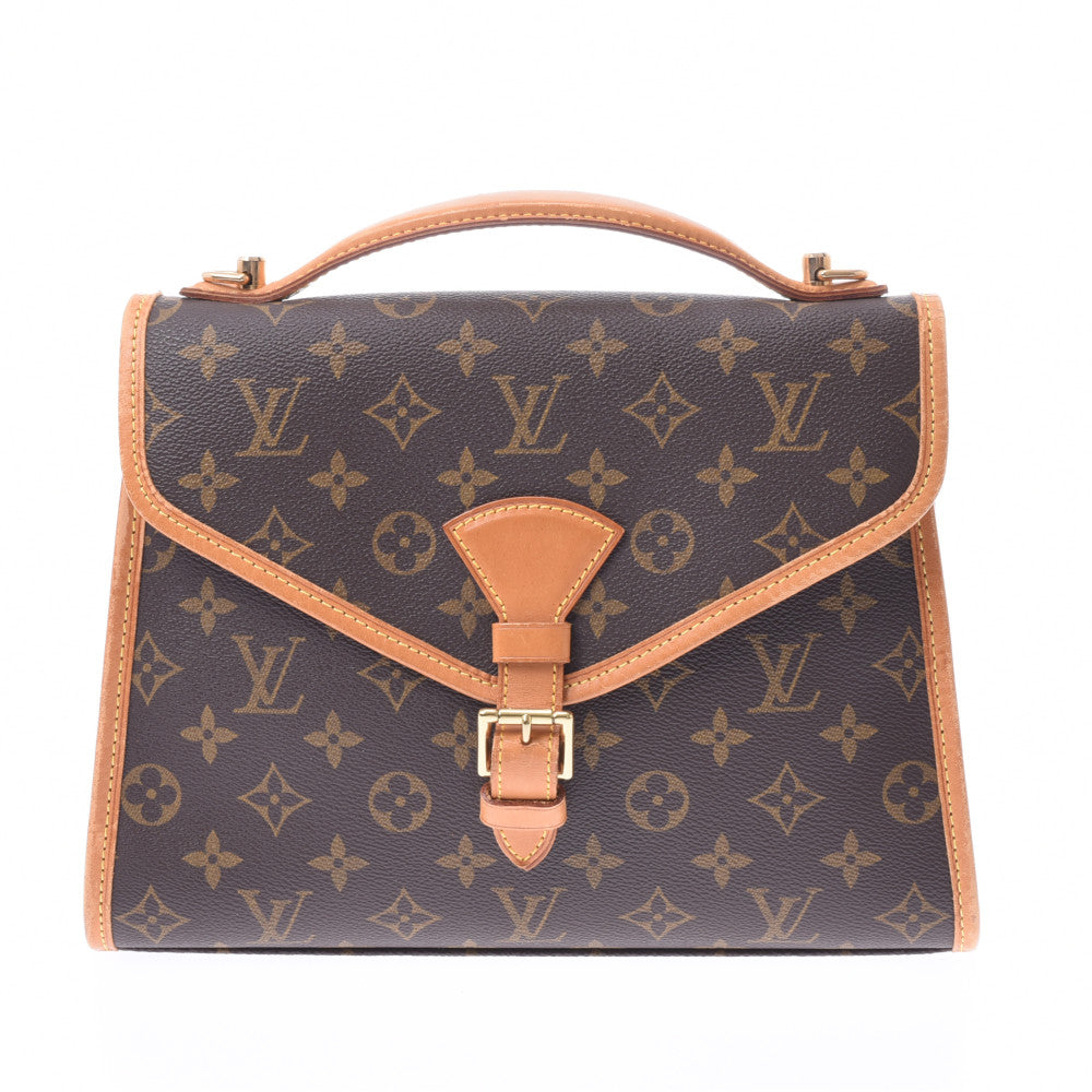 LOUIS VUITTON ルイヴィトン モノグラム ベルエア 2WAYバッグ ブラウン M51122 ユニセックス ハンドバッグ Bランク 中古 