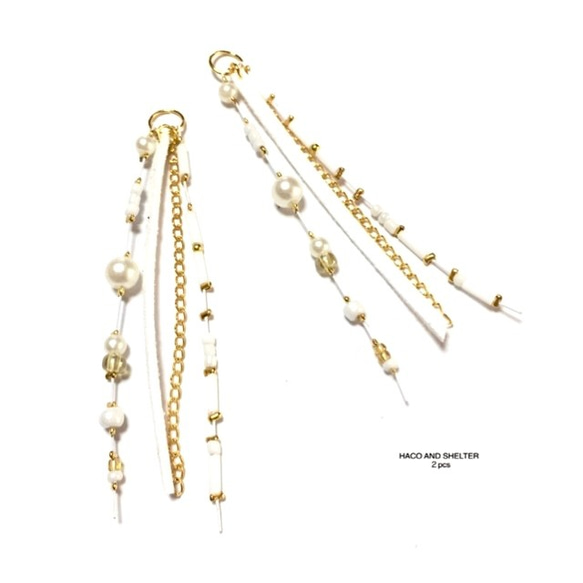 triple branch pearlwhite★2pcs