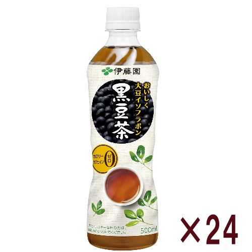 伊藤園 黒豆茶 おいしく大豆イソフラボン 500ml x 24本 【セット販売】