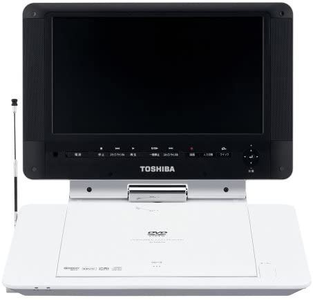 TOSHIBA ポータロウ 9V型ワイドポータブルDVDプレーヤー ワンセグ録画対応モデル SD-P93DTW シェルホワイト【中古品】