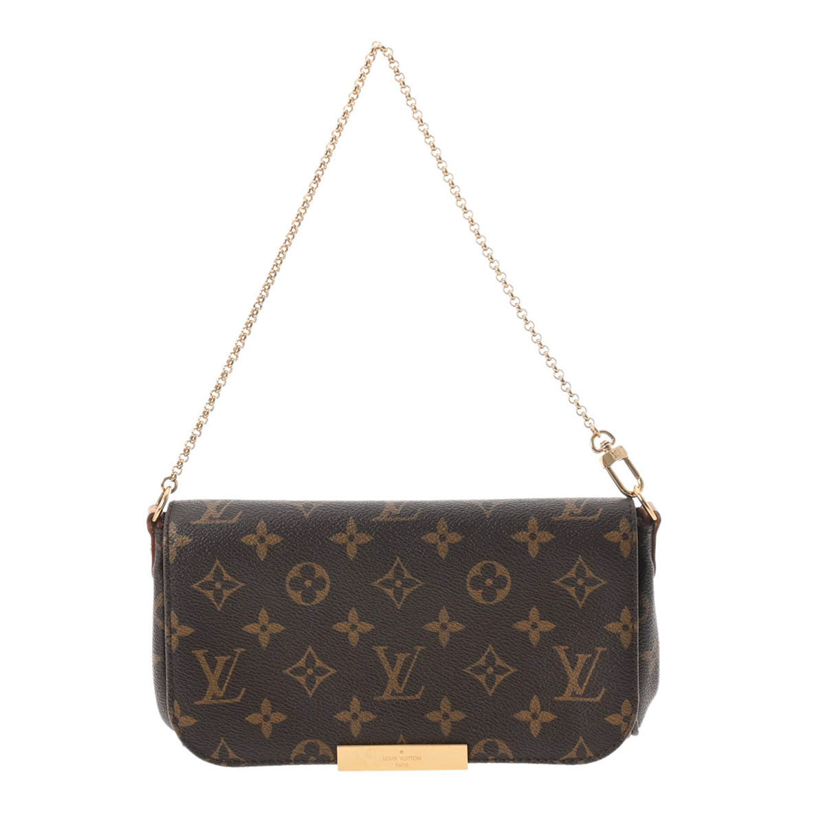 LOUIS VUITTON ルイヴィトン モノグラム フェイボリットPM ブラウン M40717 レディース モノグラムキャンバス ショルダーバッグ ABランク 中古 