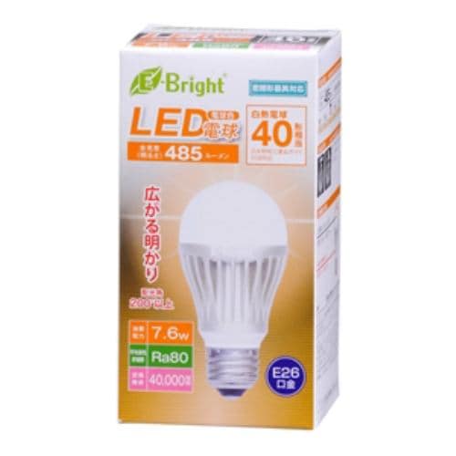 オーム電機 LED電球 200度配光 7.6W （電球色） LDA8L-G AH20