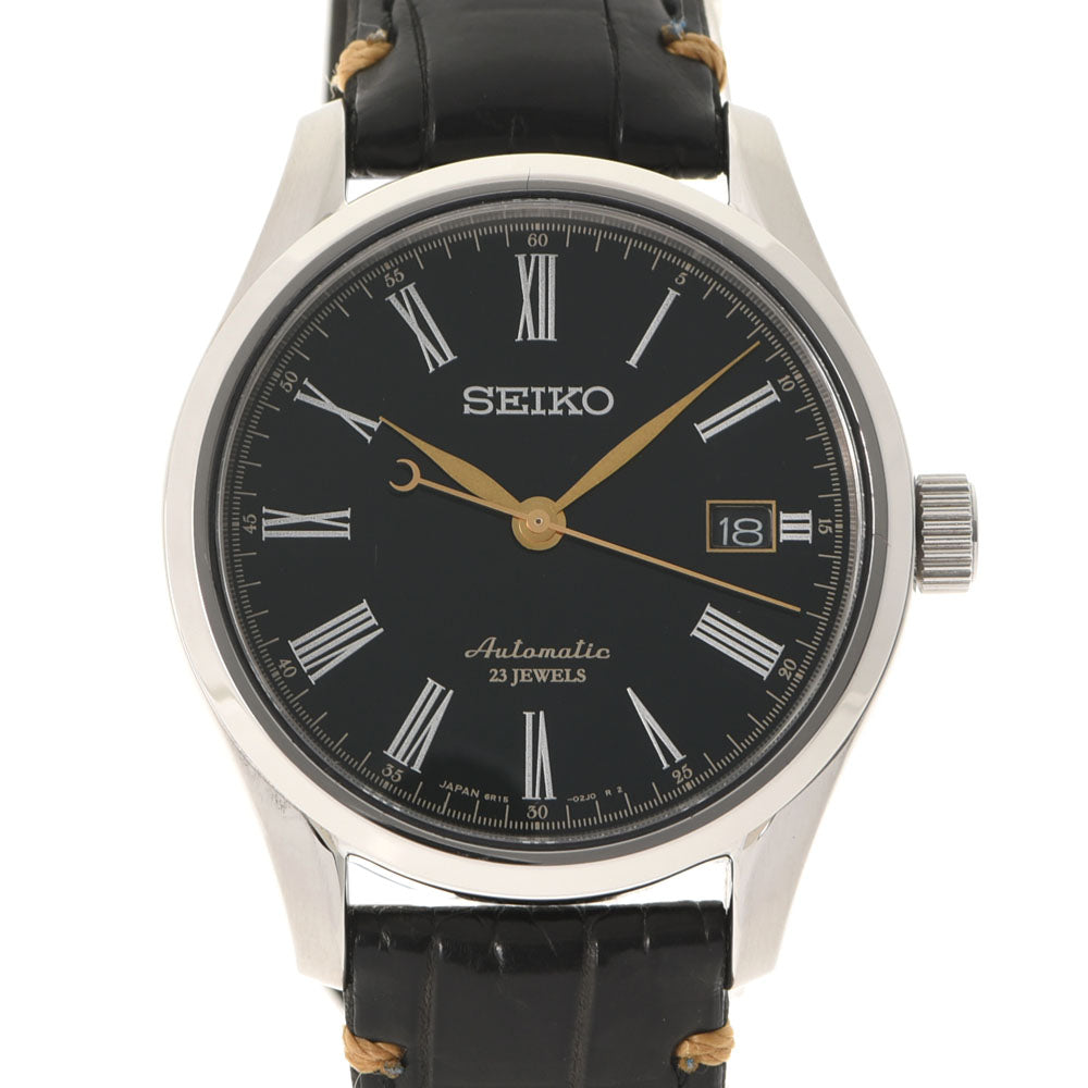 SEIKO セイコー プレザージュ 田村一舟 漆ダイヤル SARX029 メンズ SS/革 腕時計 自動巻き Aランク 中古 