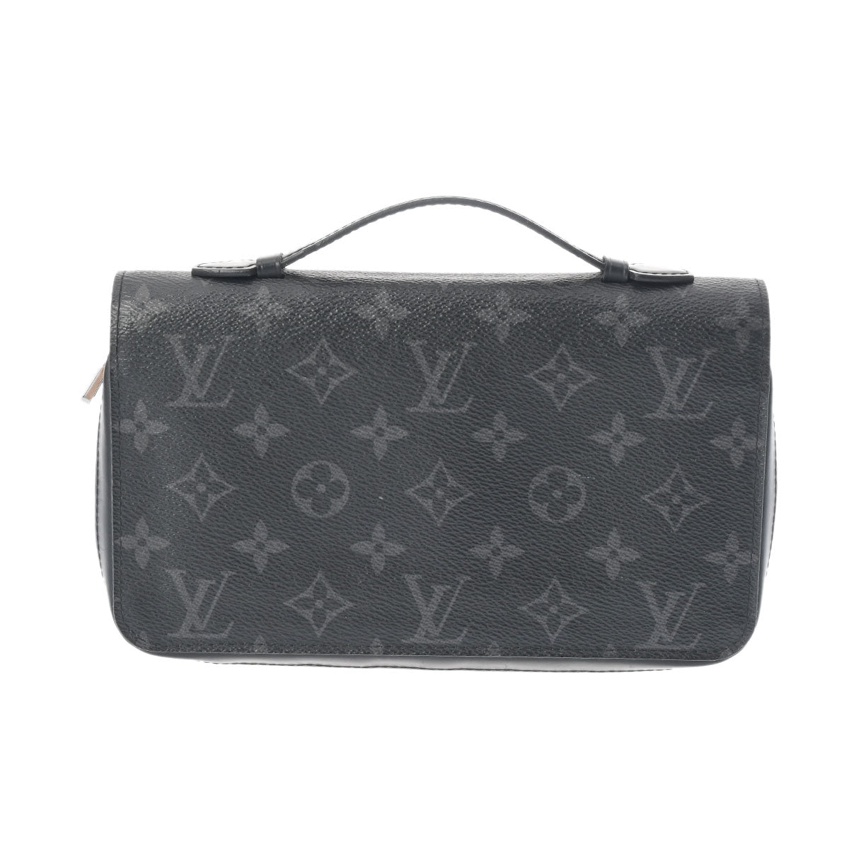 LOUIS VUITTON ルイヴィトン モノグラムエクリプス ジッピー XL トラベルケース 黒/グレー M61698 メンズ モノグラムキャンバス 長財布 Bランク 中古 