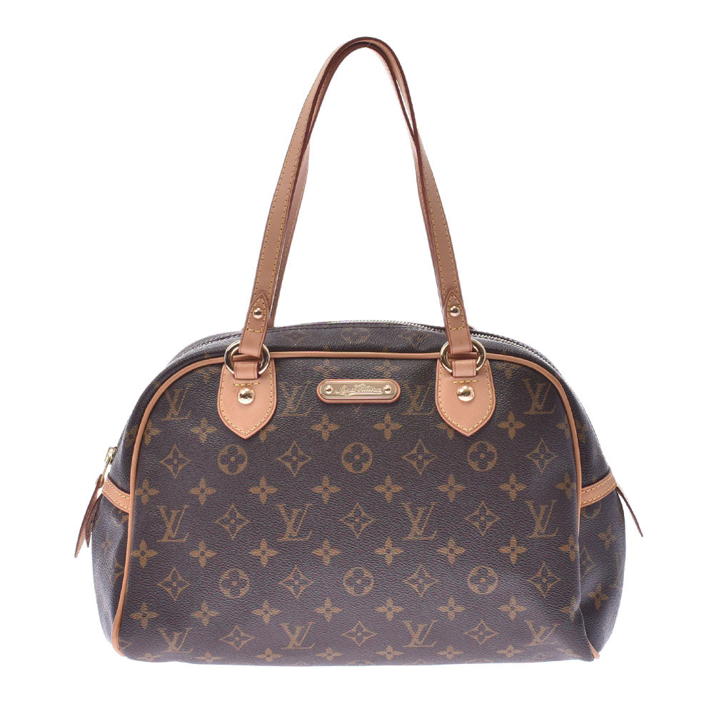 LOUIS VUITTON ルイヴィトン モノグラム モントルグイユPM ブラウン M95565 ユニセックス ハンドバッグ Aランク 中古 