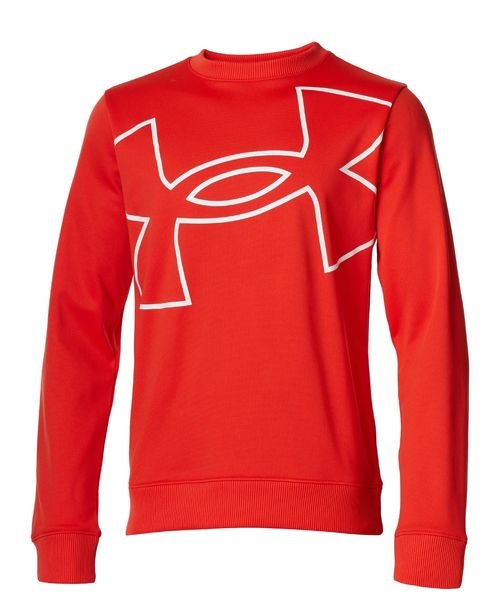 UA ARMOUR FLEECE BRANDED LOGO CREW