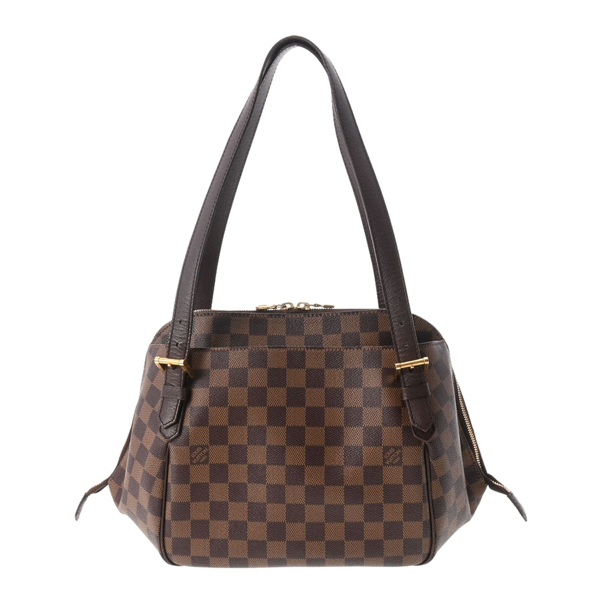 LOUIS VUITTON ルイヴィトン ダミエ べレムMM ブラウン N51174 レディース ダミエキャンバス ハンドバッグ ABランク 中古 