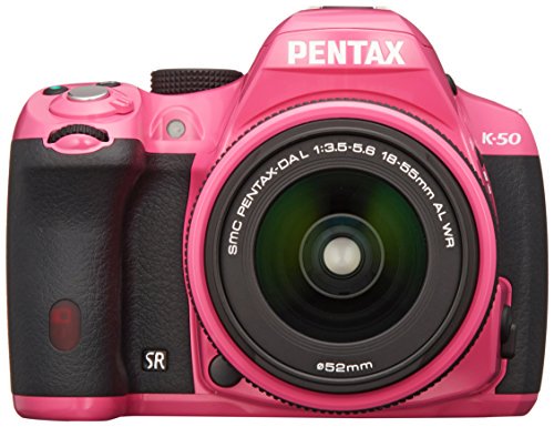 RICOH デジタル一眼レフ PENTAX K-50 DAL18-55mmWRレンズキット ピンク K-50 L18-55WR KIT PINK 10983 【!中古品!】