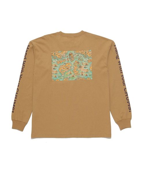 チャムス/Oversized Map L/S T－Shirt (オーバーサイズド マップ L/S ･･･