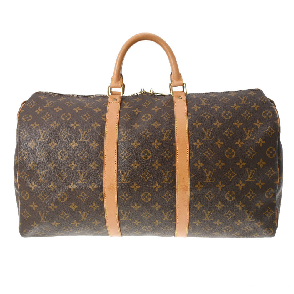 LOUIS VUITTON ルイヴィトン モノグラム キーポル50 ブラウン M41426 ユニセックス モノグラムキャンバス ボストンバッグ Bランク 中古 