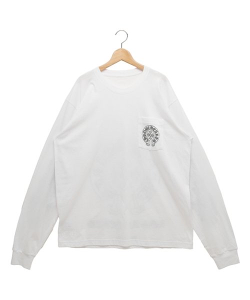 クロムハーツ Tシャツ カットソー ロンT ホワイト メンズ CHROME HEARTS 91128 WHT