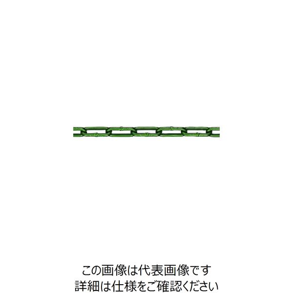 水本機械製作所 水本 チューブ保護アルミカラーチェーン グリーン 5HALC-GR