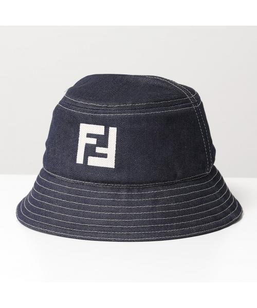 FENDI バケットハット FXQ958 ARR1 デニム FFロゴ