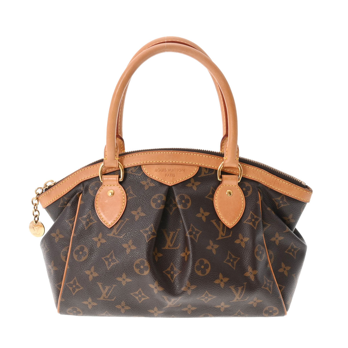 LOUIS VUITTON ルイヴィトン モノグラム ティヴォリ PM ブラウン M40143 レディース モノグラムキャンバス ハンドバッグ Bランク 中古 