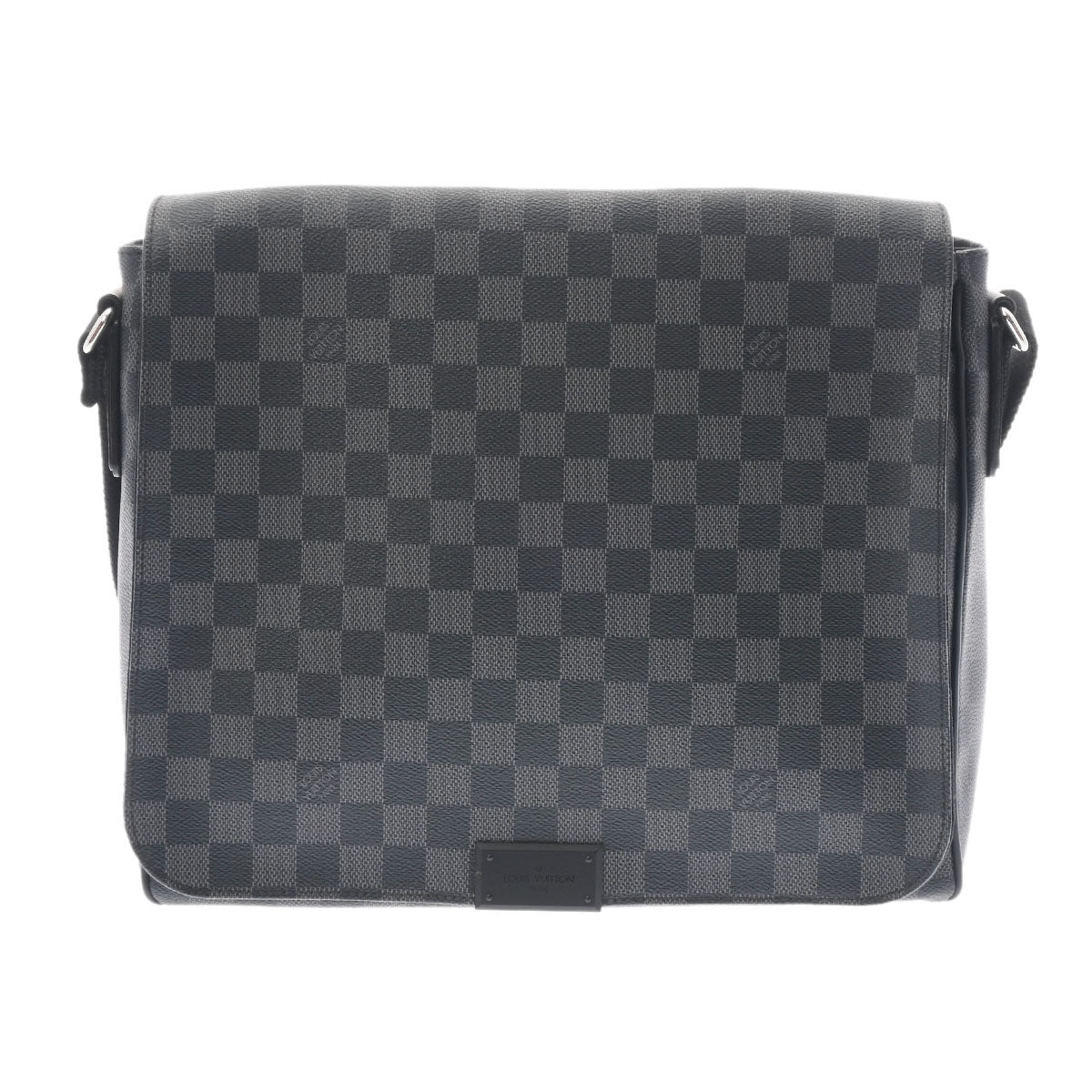 LOUIS VUITTON ルイヴィトン ダミエ グラフィット ディストリクトMM 黒/グレー N41272 メンズ ダミエグラフィットキャンバス ショルダーバッグ ABランク 中古 