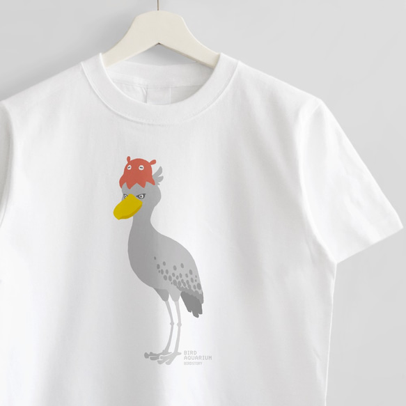 Tシャツ（BIRDAQUARIUM / ハシビロコウ＆メンダコ）