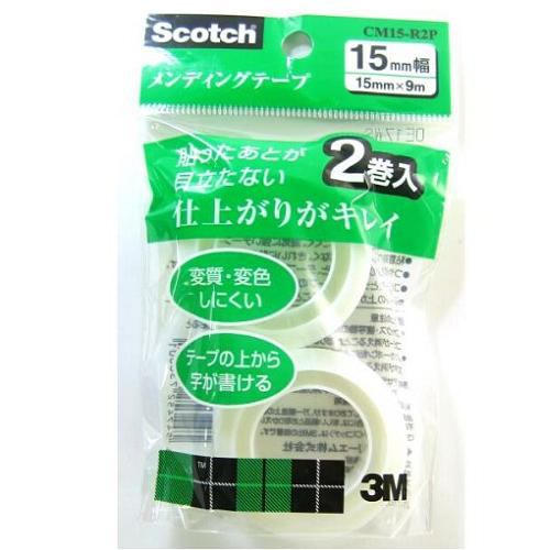 3M CM15-R2P スコッチ メイディングテープ 15mm×9m 2巻入