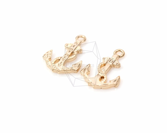 PDT-491-MG【4個入り】ミニアンカーペンダント,Mini Anchor Charm Pendant