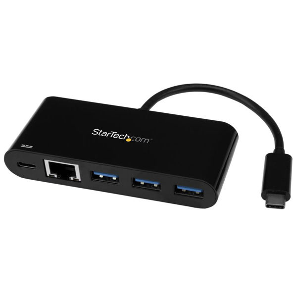 USBハブ Type-C接続 USB-A×3 USB-C×1 LAN×1　HB30C3AGEPD　1個　StarTech.com（直送品）